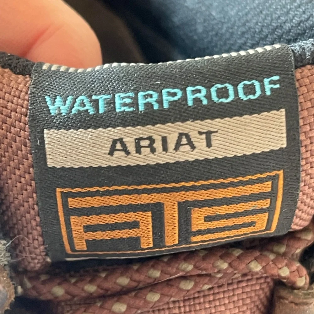 Ariat Waterproof Equestrian Terrain Ankle Boot Copper Brown Sz 8 - Picture 15 of 16